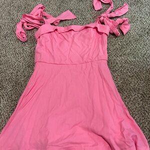 Francesca’s pink mini dress
